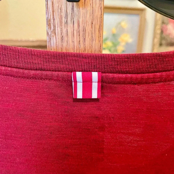 Nike Dri-Fit The Nike Tee women’s long sleeve Arkansas stretch tee SZ M dark red - Picture 7 of 9